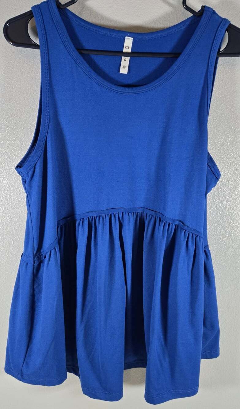 mts Women's Blue Tank Top Tunic Size M